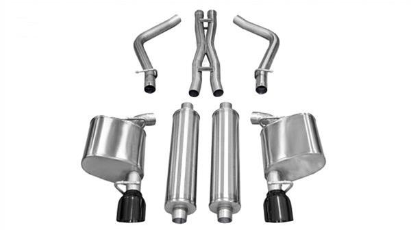 Corsa Xtreme Black Tips Exhaust 11-14 Chrysler 300, Charger V6